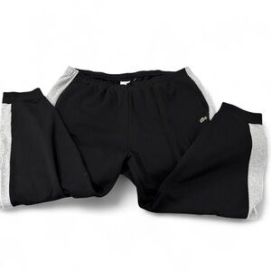 Lacoste men’s 3XLB black sweat pants. Big & tall